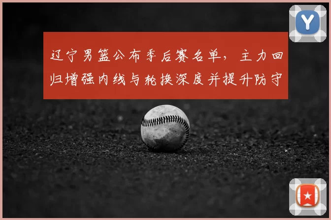 辽宁男篮公布季后赛名单,主力回归增强内线与轮换深度并提升防守稳定性